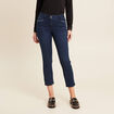 Jean droit taille standard denim brut femme