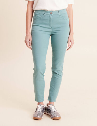 Pantalon magique Le L&eacute;ger coupe ajust&eacute;e bleu turquoise femme
