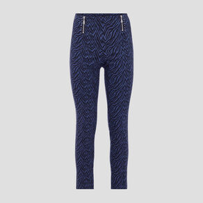tregging avec details zippes bleu femme Tregging avec détails zippés bleu femme