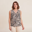 Blouse sans manches noir femme
