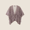 Kimono &agrave; sequins couleur cuivre femme