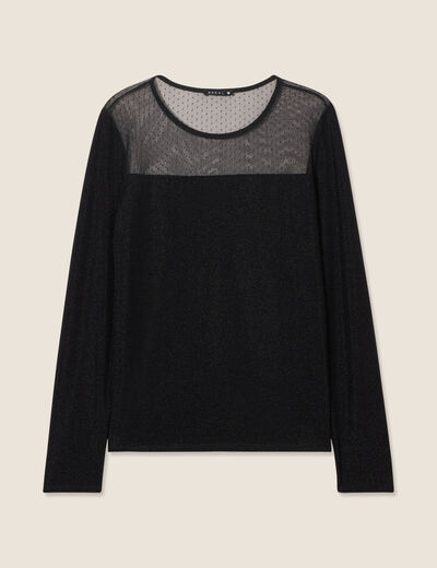 T-shirt manches longues noir femme
