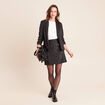 Jupe &agrave; paillettes noir femme