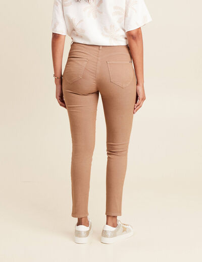 Pantalon magique Le L&eacute;ger coupe ajust&eacute;e marron femme