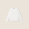 Blouse manches longues ecru femme