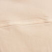 Robe droite en jean denim beige femme