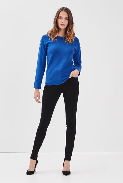 Pantalon magique galbant et confortable noir femme