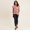 T-shirt manches courtes multicolore femme