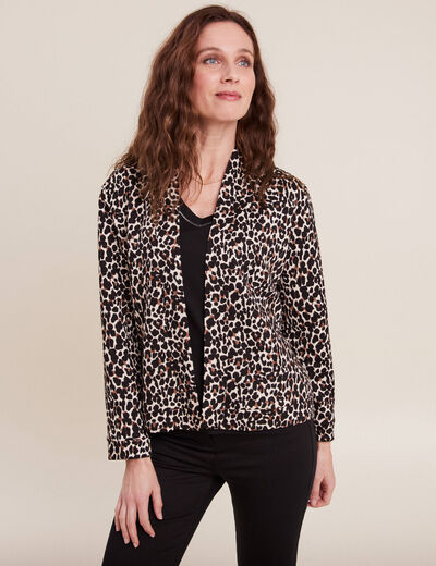 Veste droite matelassée noir femme