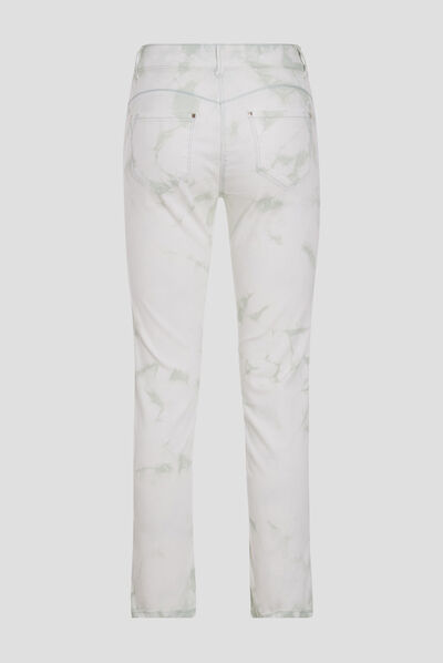 Pantalon ajusté vert clair femme