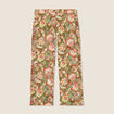 Pantalon large 7/8&egrave;me vert kaki femme