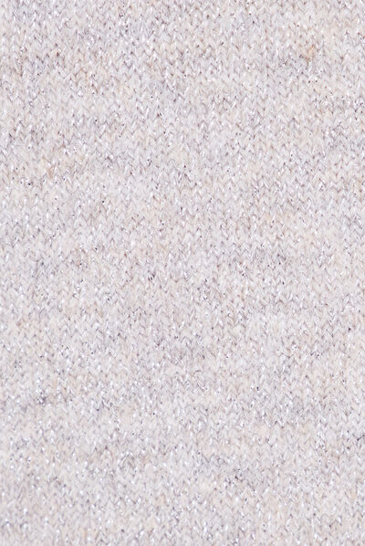 Gilet manches longues creme femme