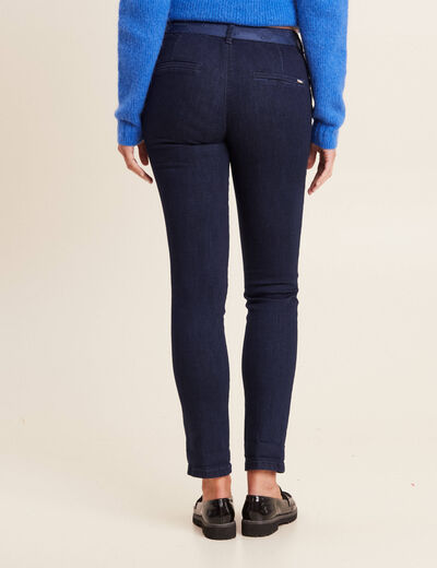 Jean ajusté denim brut denim brut femme