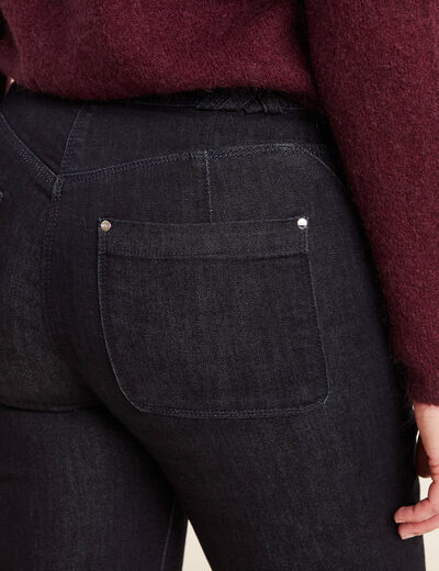 Jean bootcut taille standard denim brut femme