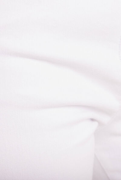 Jean magique ajusté taille standard blanc femme