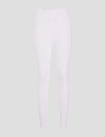 Legging taille standard blanc femme