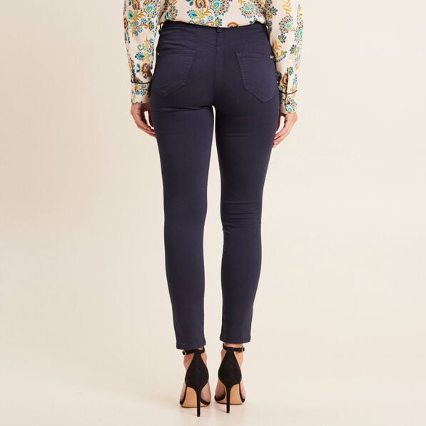 pantalon leger taille standard 78eme bleu marine femme Pantalon léger taille standard 7/8ème bleu marine femme
