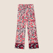 Pantalon flou blanc femme