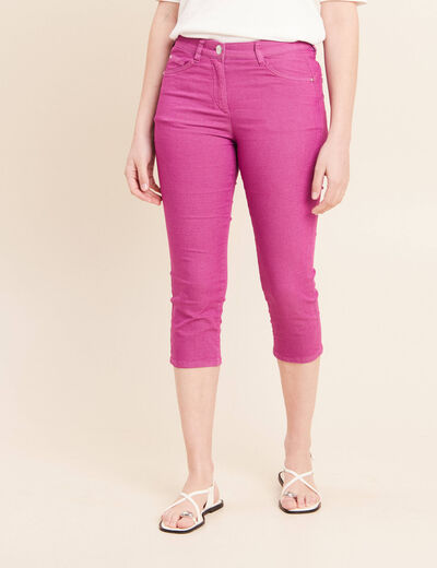 Pantacourt magique Le L&eacute;ger coupe droite violet femme