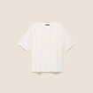 T-shirt manches coudes brillant ecru femme