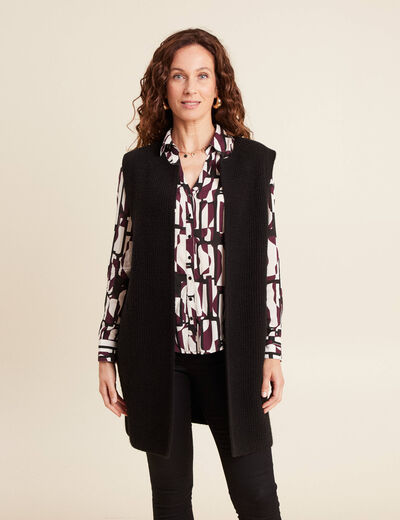 Gilet noir femme