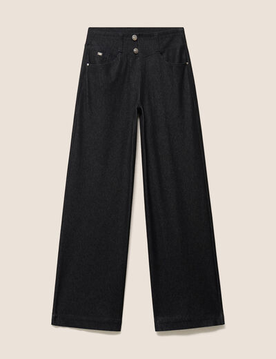 Pantalon Magique L'Enfilable denim noir femme