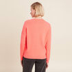 Pull manches longues rose vif femme