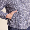 Veste jean doubl&eacute;e bleu femme