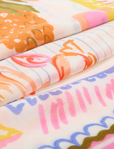Foulard multicolore femme