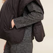 Poncho coupe ample noir femme