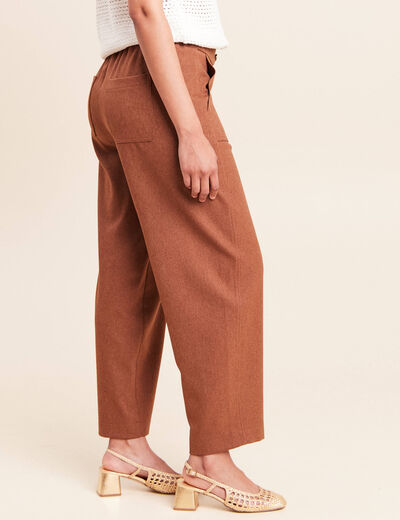 Pantalon camel femme