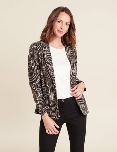 Veste doublée noir femme