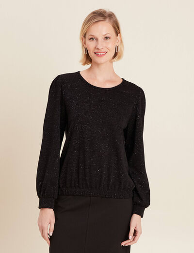 T-shirt manches longues noir femme