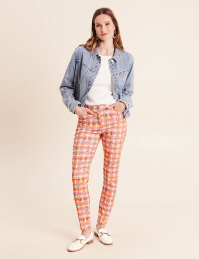 Pantalon magique Le L&eacute;ger coupe ajust&eacute;e orange femme