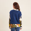Pull sans manches bleu marine femme