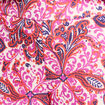 Pantalon large taille haute rose corail femme
