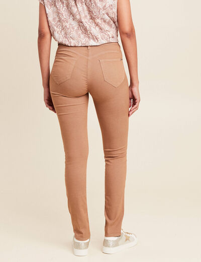 Pantalon magique Le L&eacute;ger coupe ajust&eacute;e marron femme