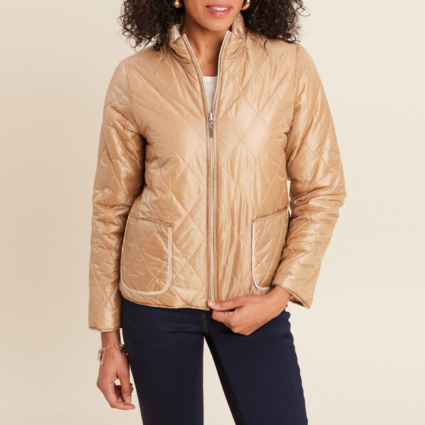 Parka mi-longue à capuche beige femme