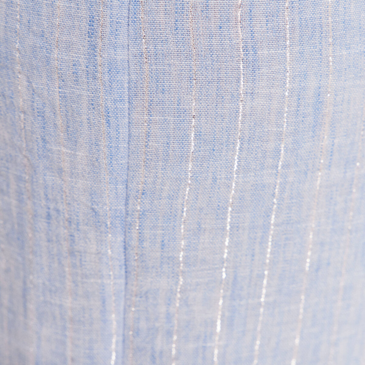 Pantalon large taille haute bleu femme