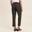 Pantalon flou taille bascul&eacute;e vert kaki femme