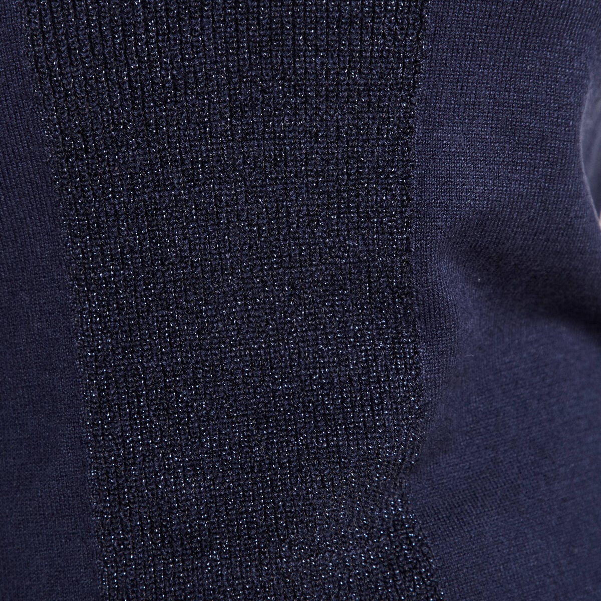 Pull manches longues bleu marine femme