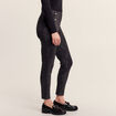 Pantalon tregging à pont noir femme