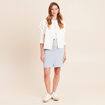 Jupe taille haute bleu femme