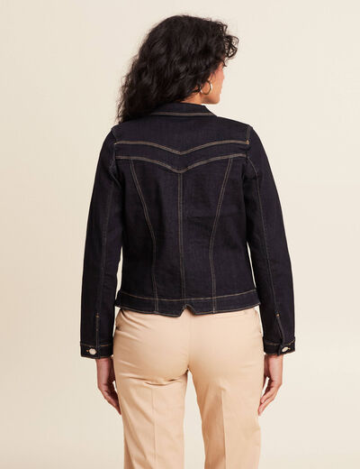Veste denim brut femme