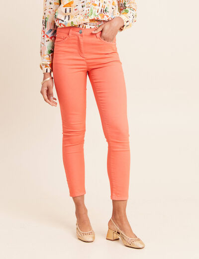 Pantalon magique Le L&eacute;ger coupe ajust&eacute;e orange fluo femme