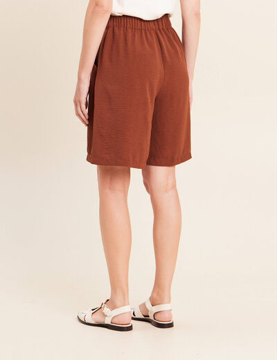 Bermuda marron femme