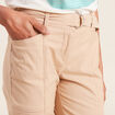Pantalon ajusté 7/8ème beige femme