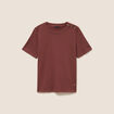 T-shirt manches courtes marron femme