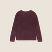 Pull manches longues bordeaux femme