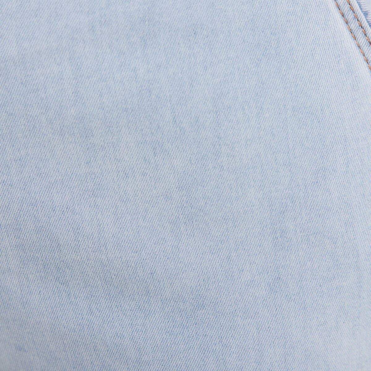 Jean large 7/8ème taille haute denim bleach femme